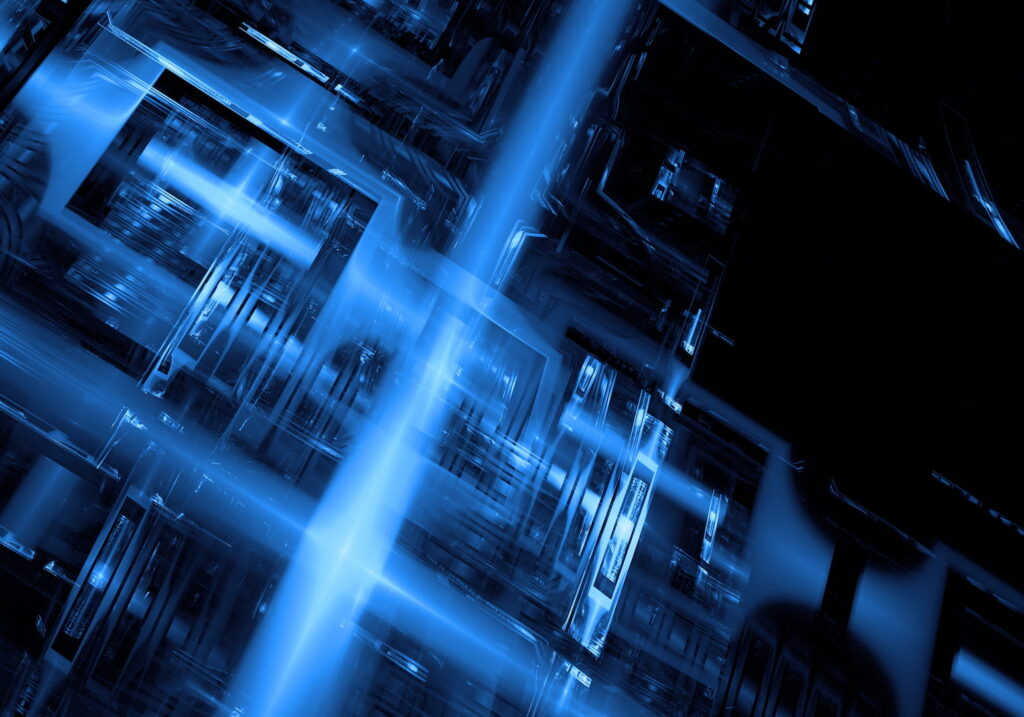 Technological blue background circuit 1080